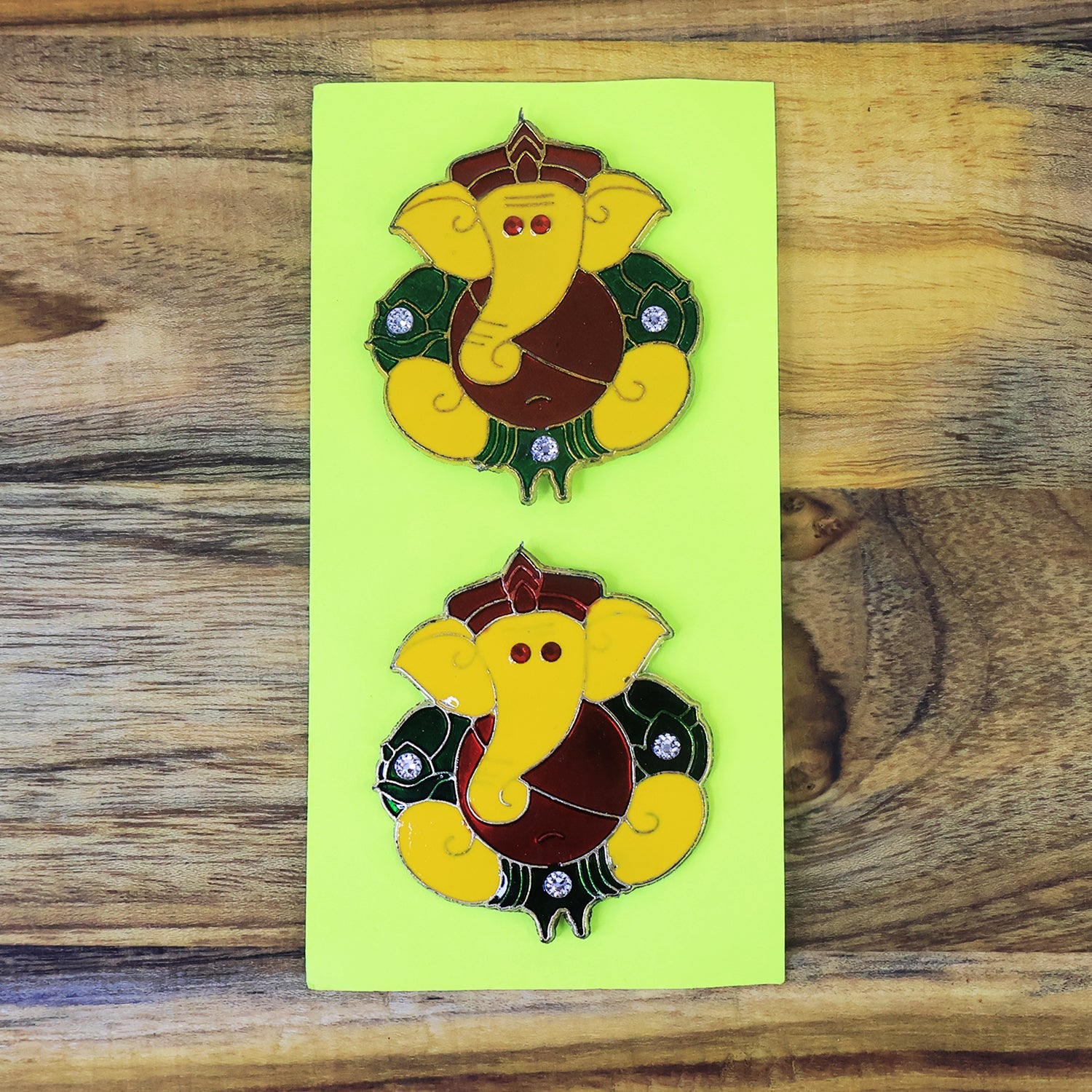 Decorative Lord Ganesha Wall Hanging Stickers (2 Pc) Decorative Lord Ganesha Wall Hanging Stickers (2 Pc)